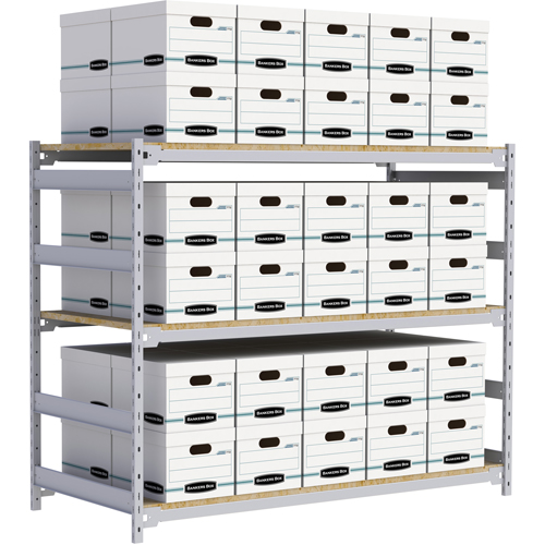 &eacute;tag&egrave;re-classeur de grande largeur, Acier, 3 Tablettes, 72" la x 32" p x 60" h Chandler Sales