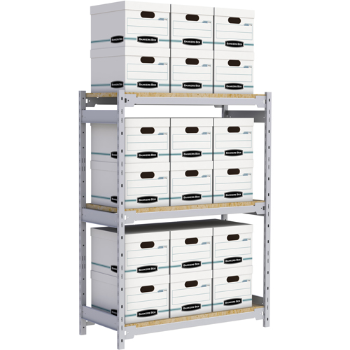 &eacute;tag&egrave;re-classeur de grande largeur, Acier, 3 Tablettes, 42" la x 18" p x 60" h Chandler Sales