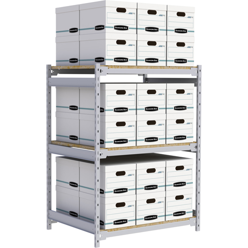 &eacute;tag&egrave;re-classeur de grande largeur, Acier, 3 Tablettes, 42" la x 32" p x 60" h Chandler Sales
