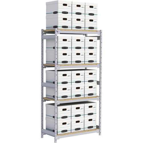 &eacute;tag&egrave;re-classeur de grande largeur, Acier, 4 Tablettes, 42" la x 18" p x 84" h Chandler Sales