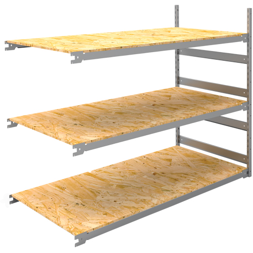 Wide Span Record Storage Shelving, Steel, 3 Shelves, 72" W x 32" D x 60" H, Add-On Kit Chandler Sales