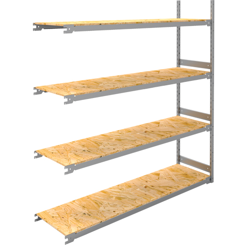 &eacute;tag&egrave;re-classeur de grande largeur, Acier, 4 Tablettes, 72" la x 18" p x 84" h, Ensemble Ajout Chandler Sales