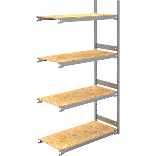 &eacute;tag&egrave;re-classeur de grande largeur, Acier, 4 Tablettes, 42" la x 18" p x 84" h, Ensemble Ajout Chandler Sales