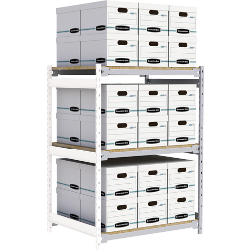 &eacute;tag&egrave;re-classeur de grande largeur, Acier, 3 Tablettes, 42" la x 32" p x 60" h, Ensemble Ajout Chandler Sales