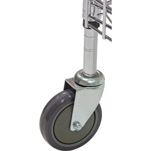 Chariot de s&eacute;curit&eacute;, Chrom&eacute;, 60" x 69" x 24", Capacit&eacute; 500 lb Chandler Sales