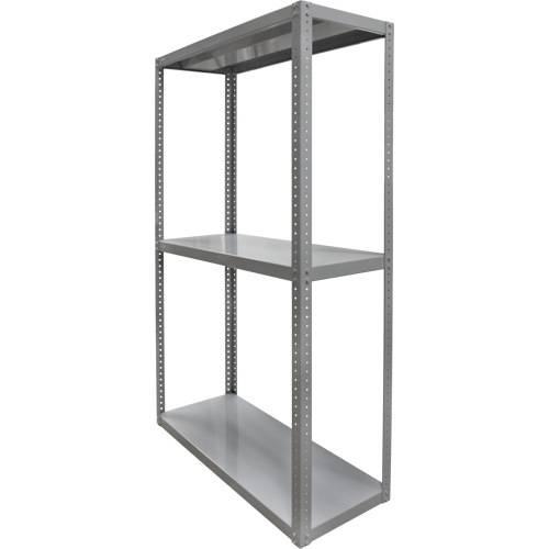 Heavy-Duty Shelving, Steel, Bolted, 3000 lbs. Capacity, 36" W x 72" H x 18" D Chandler Sales