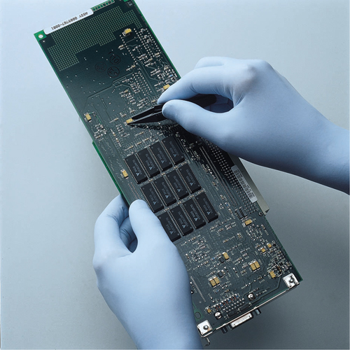 Gants N-DEX Ultimate, Moyen, Nitrile, 6 mils, Sans poudre, Bleu Chandler Sales