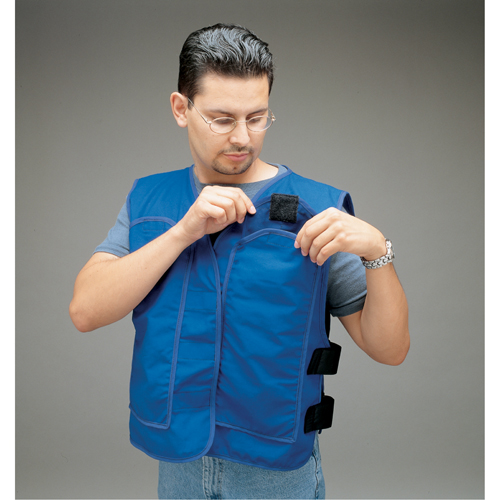 Cooling Vests with Insert Pockets, Large, Royal Blue Chandler Sales