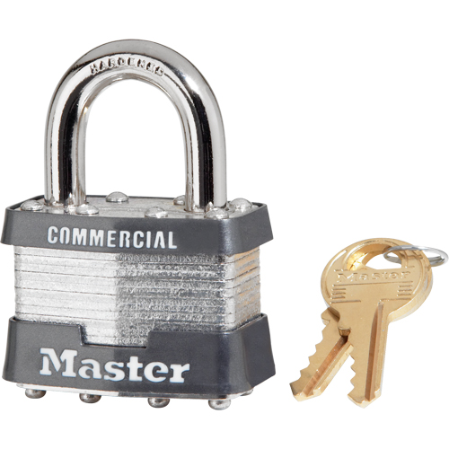 Cadenas lamin&eacute;, Argent, Cl&eacute;s identiques, Acier lamin&eacute;, Largeur de 1-3/4" Chandler Sales
