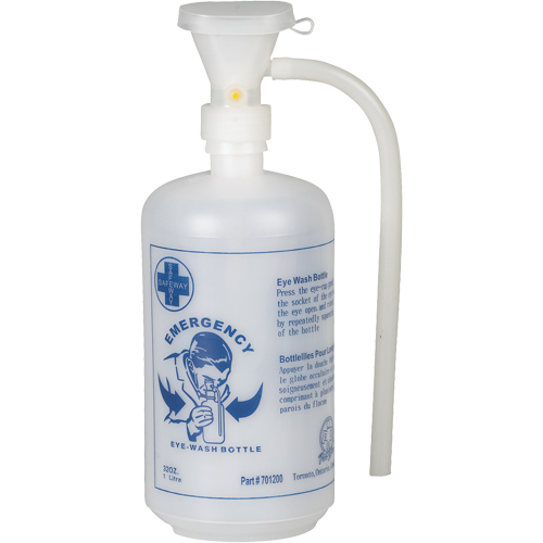 Eyewash Bottle With Eye Cup, Empty Bottle, 32 oz. Chandler Sales