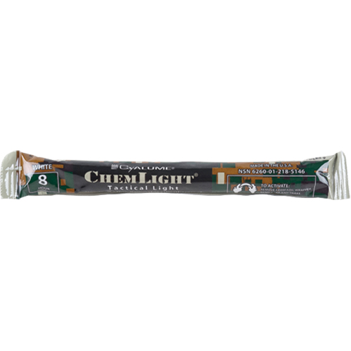 B&acirc;tons de s&eacute;curit&eacute; luminescents Cyalume 6", Blanc, Dur&eacute;e 8 h Chandler Sales