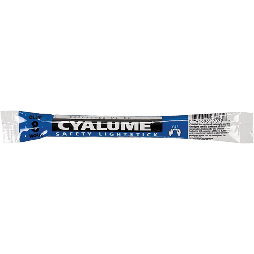 B&acirc;tons de s&eacute;curit&eacute; luminescents Cyalume 6", Bleu, Dur&eacute;e 8 h Chandler Sales