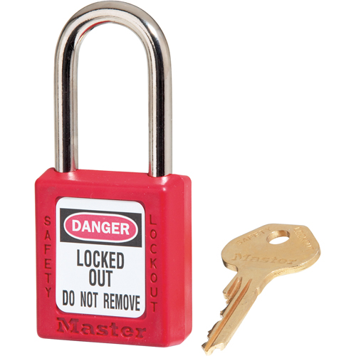 Zenex Padlocks, Safety Padlock, Keyed Different, Thermoplastic, 1-1/2" Width Chandler Sales
