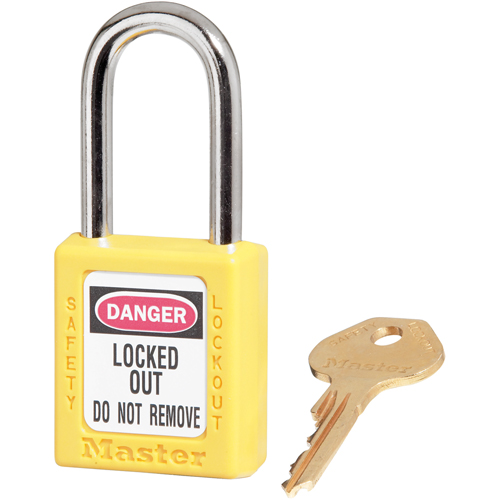 Zenex Padlocks, Safety Padlock, Keyed Different, Thermoplastic, 1-1/2" Width Chandler Sales