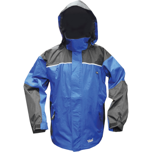 Manteaux d'ext&eacute;rieur imperm&eacute;ables Tempest, Polyester/PVC, Petit, Bleu/Charbon Chandler Sales