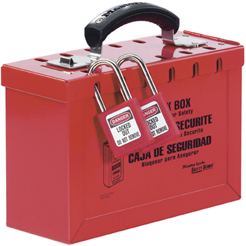 Latch Tight Portable Group Lock Box, Red Chandler Sales
