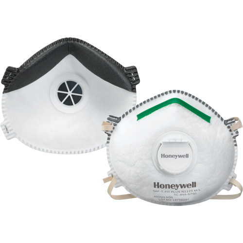 Respirateurs contre les particules Saf-T-Fit Plus N1125, N95, Certifi&eacute; NIOSH, Grand/Moyen Chandler Sales