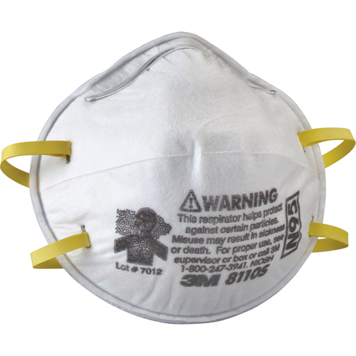 Respirateurs contre les particules 8110S, N95, Certifi&eacute; NIOSH, Petit Chandler Sales