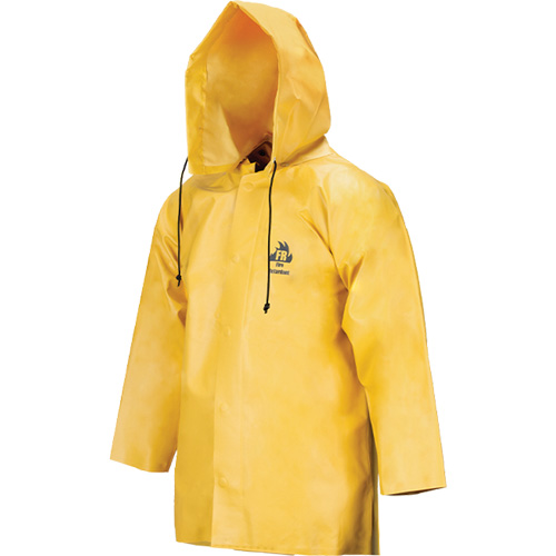 Neo-Slick Chemical & Acid Resistant Rain Jacket, Small, Yellow, Neoprene Chandler Sales