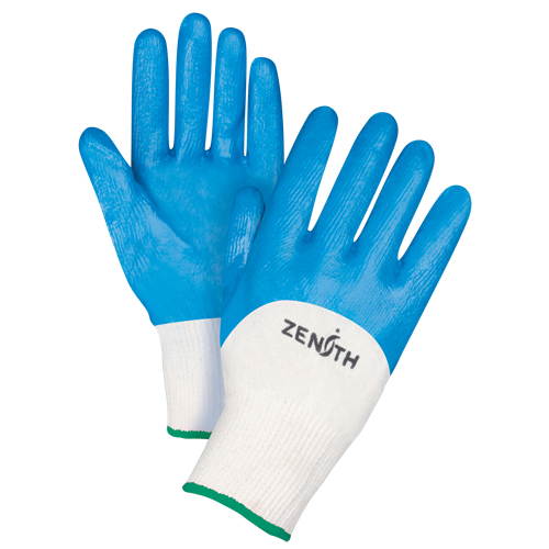 Seamless-Knit Medium-Weight Coated Gloves, 8/Medium, Nitrile Coating, 13 Gauge, Cotton Shell Chandler Sales