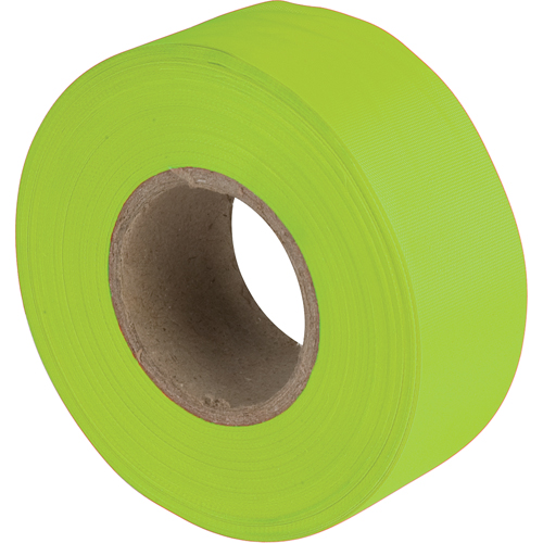 Flagging Tape, 1.1875" W x 150' L, Fluorescent Lime Chandler Sales