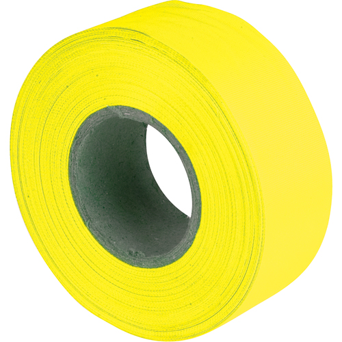 Flagging Tape, 1.2" W x 150' L, Fluorescent Yellow Chandler Sales