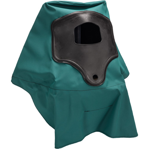 Cagoule &agrave; longueur d'&eacute;paule pour respirateur &agrave; adduction d'air Abrasi-Blast, Moyen, Coiffe souple, Bavette Simple Chandler Sales
