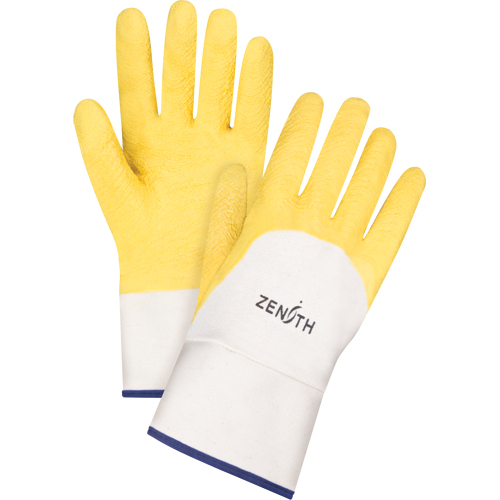 Gants enduits au fini rugueux, 10/T-Grand, R&ecirc;vetement Latex de caoutchouc, Enveloppe en Coton Chandler Sales