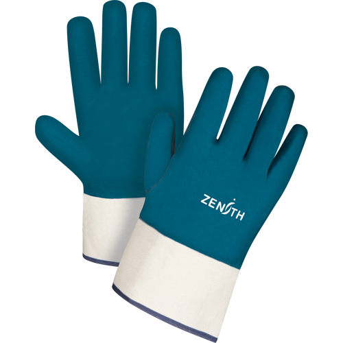 Gants &agrave; poignet de s&eacute;curit&eacute; de poids lourd, 11/2T-Grand, R&ecirc;vetement Nitrile, Enveloppe en Coton Chandler Sales