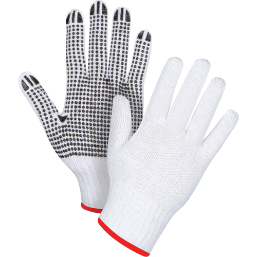 Dotted String Knit Gloves, Poly/Cotton, Single Sided, 7 Gauge, Small Chandler Sales