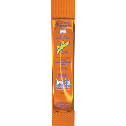 Sqwincher&reg; ZERO&reg; Qwik Stik Rehydration Drink, Powder, Orange Chandler Sales