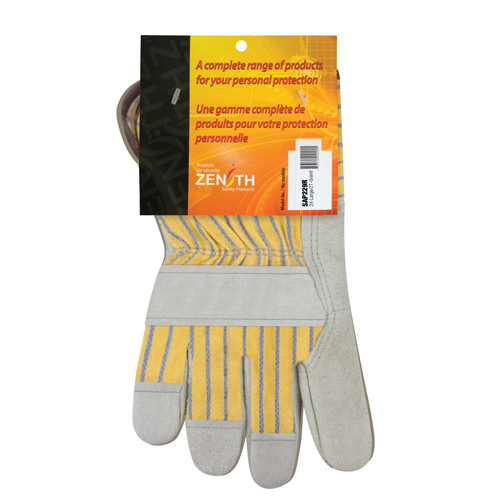 Gants d'ajusteur de qualit&eacute; sup&eacute;rieure, 2T-Grand, Paume en Cuir de vache refendu, Doublure en Coton Chandler Sales