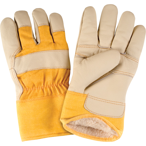 Gants d'ajusteur doubl&eacute;s pour l'hiver d'usage standard, Grand, Paume en Cuir fleur de meuble, Doublure en Boa Chandler Sales