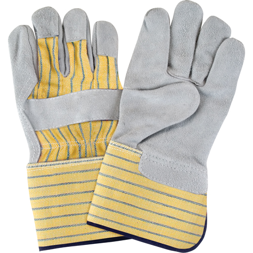 Gants d'ajusteur de premi&egrave;re qualit&eacute;, Grand, Paume en Cuir de vache refendu, Doublure en Coton Chandler Sales