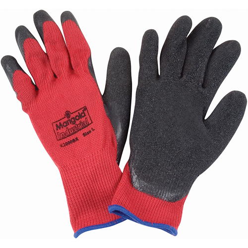 Gants enduits de latex de caoutchouc naturel, 9/Grand, R&ecirc;vetement Latex de caoutchouc, Calibre 10, Enveloppe en Polyester/Coton Chandler Sales