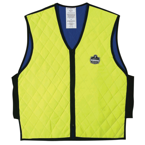 Vestes refroidissantes &agrave; &eacute;vaporation humide Chill-Its 6665, Moyen, Jaune lime haute visibilit&eacute; Chandler Sales