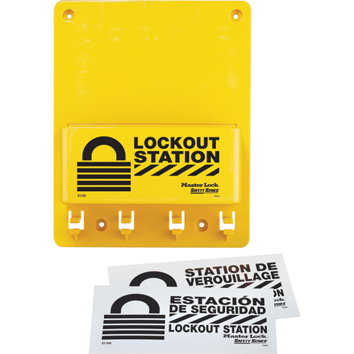 Compact Lockout Station, None Padlocks, 4 Padlock Capacity, Padlocks Not Included Chandler Sales