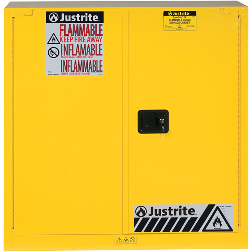 Armoires Sure-Grip EX pour produits inflammables, 30 gal., 2 Porte(s), 43" La x 44" h x 18" p Chandler Sales