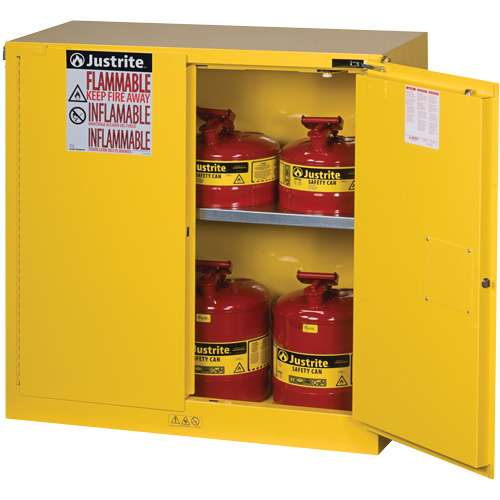 Armoires Sure-Grip EX pour produits inflammables, 30 gal., 2 Porte(s), 43" La x 44" h x 18" p Chandler Sales
