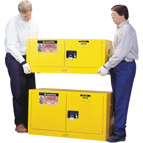 Armoire de s&eacute;curit&eacute; pour produits inflammables EX Piggyback Sure-Grip , 12 gal., 2 Porte(s), 43" La x 18" h x 18" p Chandler Sales