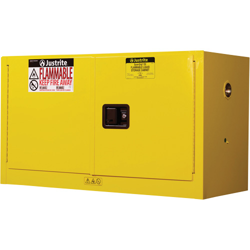 Armoire de s&eacute;curit&eacute; pour produits inflammables EX Piggyback Sure-Grip , 17 gal., 2 Porte(s), 43" La x 24" h x 18" p Chandler Sales