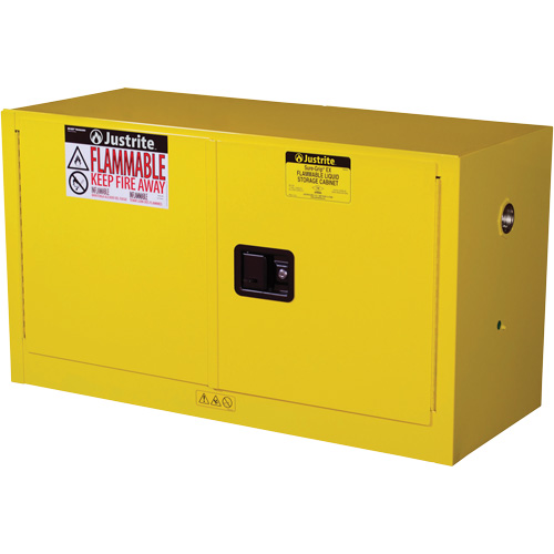 Armoire de s&eacute;curit&eacute; pour produits inflammables EX Piggyback Sure-Grip , 17 gal., 2 Porte(s), 43" La x 24" h x 18" p Chandler Sales