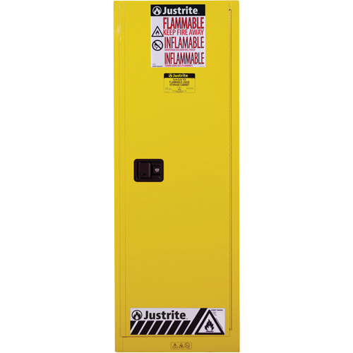 Armoire de s&eacute;curit&eacute; pour produits inflammables EX Slimline Sure-Grip , 22 gal., 1 Porte(s), 23,25" La x 65" h x 18" p Chandler Sales