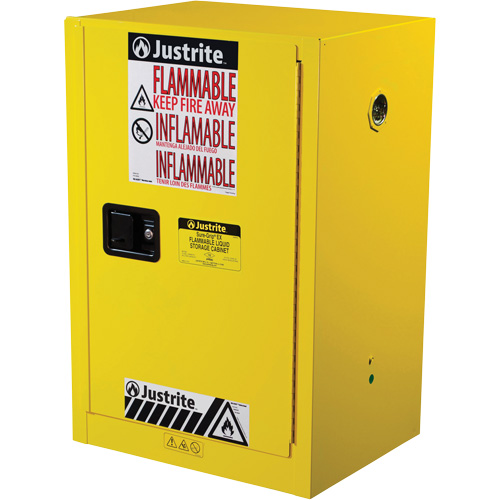 Armoire de s&eacute;curit&eacute; compacte pour produits inflammables EX Sure-Grip, 12 gal., 1 Porte(s), 23,25" La x 35" h x 18" p Chandler Sales