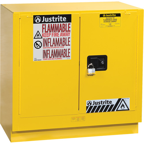 Sure-Grip&reg; EX Undercounter Flammable Safety Cabinet, 22 gal., 2 Door, 35" W x 35" H x 22" D Chandler Sales