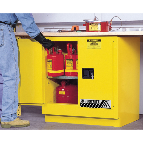 Sure-Grip&reg; EX Undercounter Flammable Safety Cabinet, 22 gal., 2 Door, 35" W x 35" H x 22" D Chandler Sales
