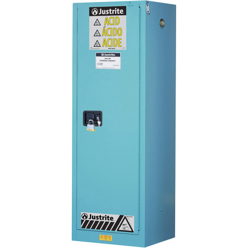 ChemCor&reg; Lined Acid/Corrosive Storage Cabinets, 22 gal., 23.25" x 65" x 18" Chandler Sales