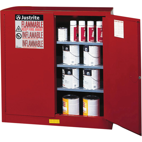 Armoire de s&eacute;curit&eacute; pour la peinture et les encres combustibles EX Sure-Grip, 40 gal., 3 tablettes Chandler Sales