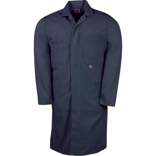 Lab Coats, Poly-Cotton, 40, Navy Blue Chandler Sales