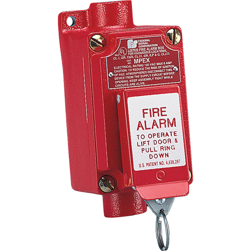 Explosion-proof Fire Alarm Pull Station (mpex) Two-step Operation Prevents Accidental Activation Chandler Sales